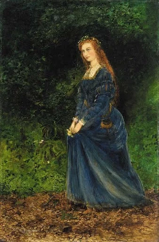 Ritratto della moglie dell'artista, Theodosia, come Ofelia